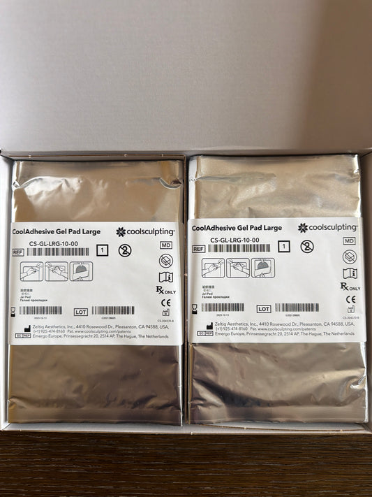 Zeltiq CoolSculpting CoolAdhesive Large gel pads box, REF CS-GL-LRG-10-00