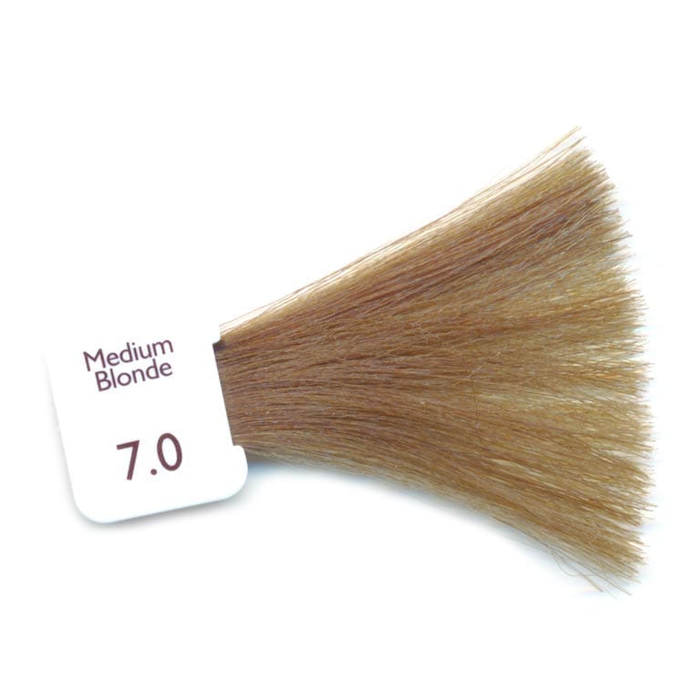 Natulique Natural Colour Permanent Hair Color 7.0 Medium Blonde - 75 ml