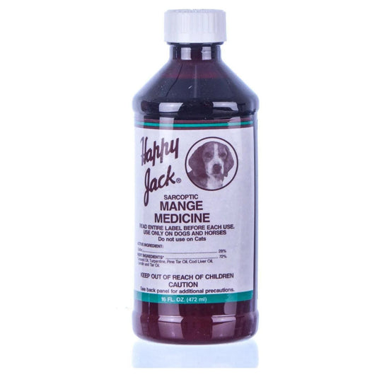 Happy Jack Sarcoptic Mange Medicine for Dogs, 16 fl oz