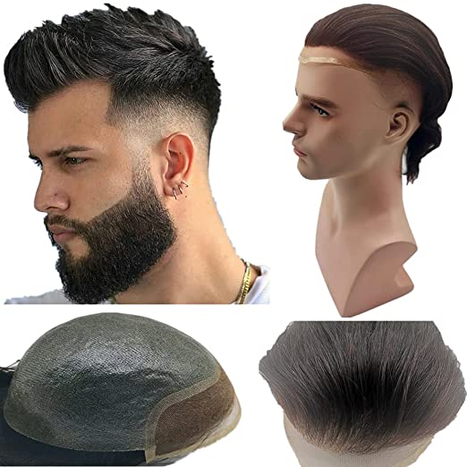 New! BIO Style Toupee for men 100% Human Hair - VIP Extensions