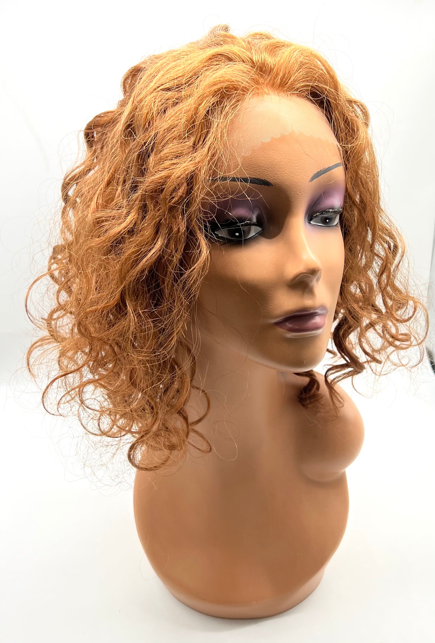 Remy Human Hair Lace Front Wig '500' (curly) 15" long - VIP Extensions
