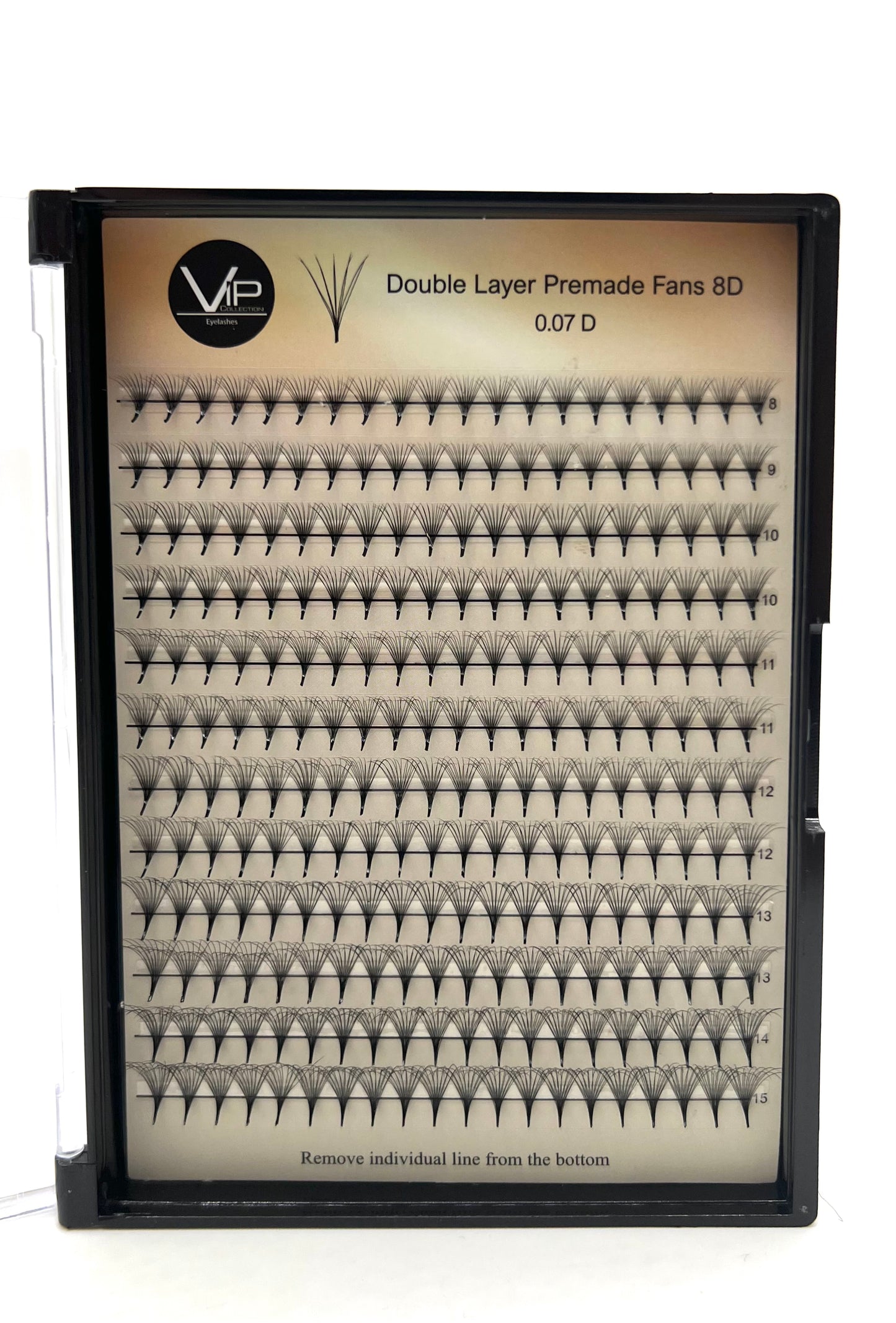 Double Layer Premade Fans 5D 8D MIX 8-15 - VIP Extensions