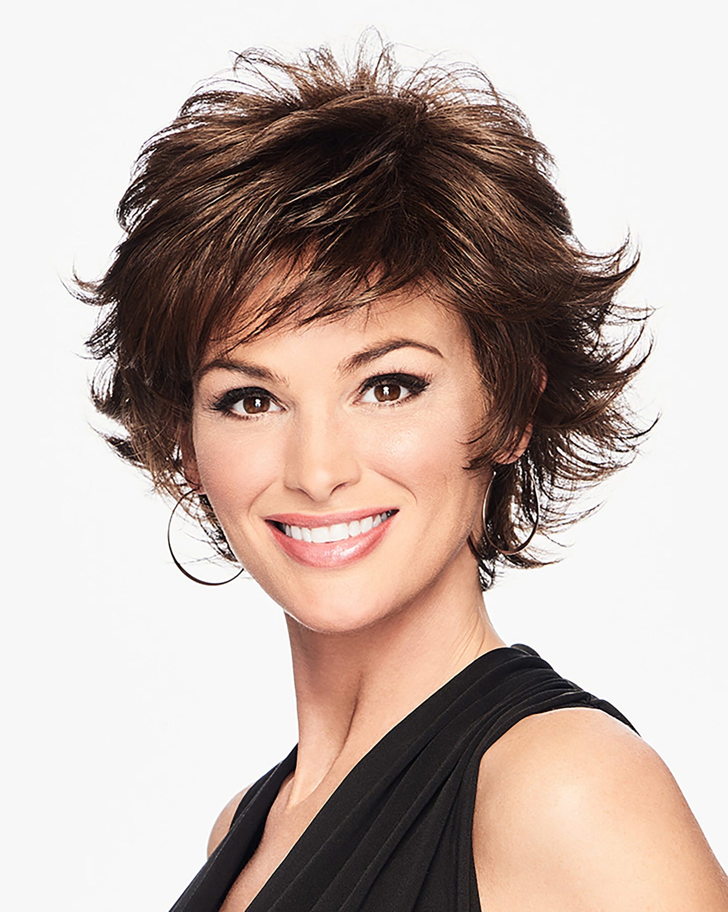 Hairdo Textured Flip Wig - model front view