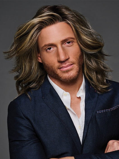 HIM Admirable men's wig by HairUWear - front view