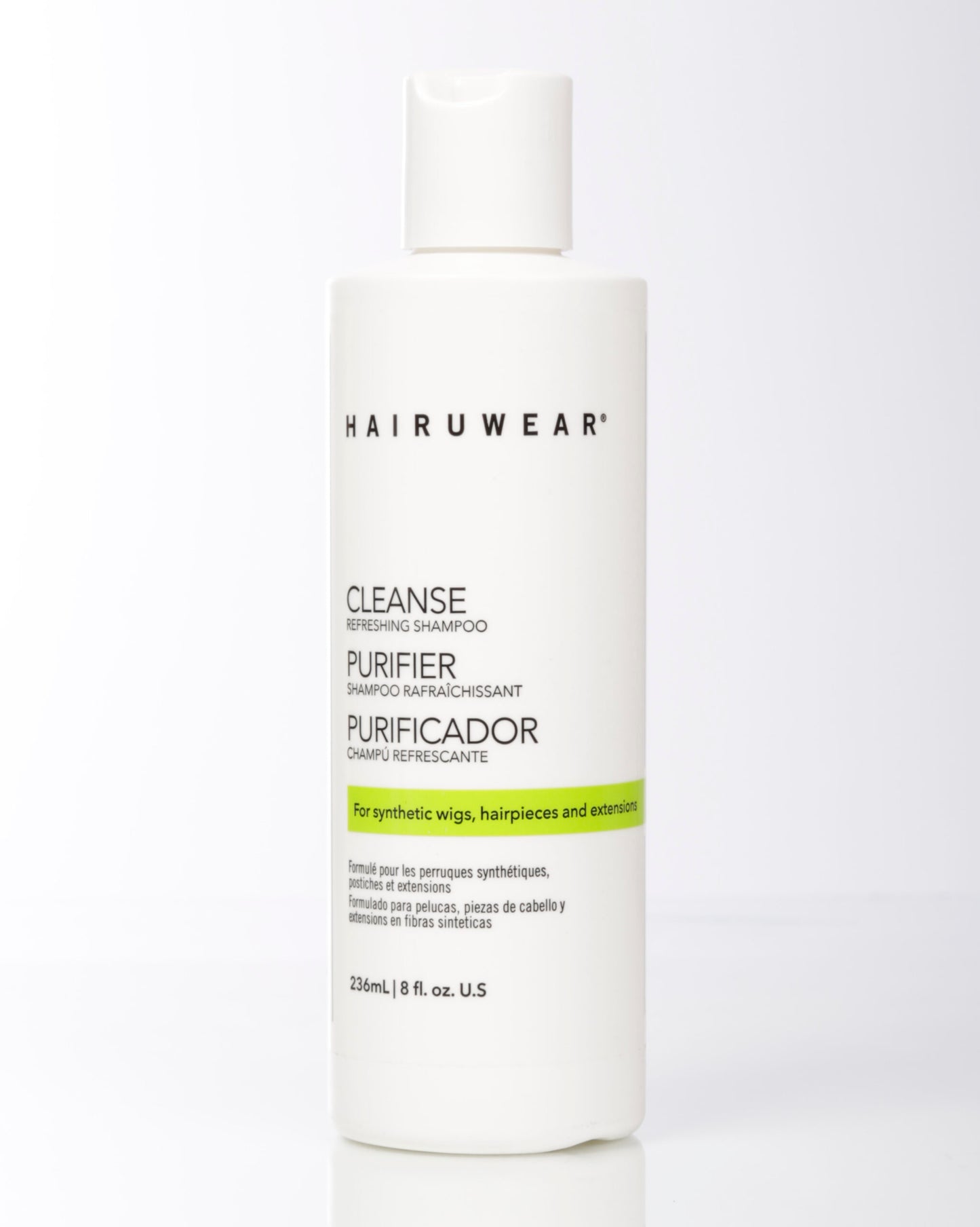 HairUWear CLEANSE Refreshing Shampoo 8 oz bottle