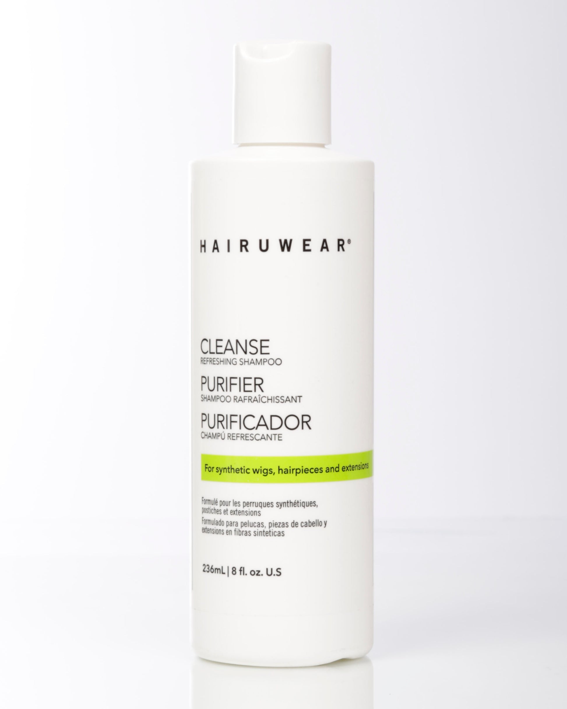 HairUWear CLEANSE Refreshing Shampoo 8 oz bottle