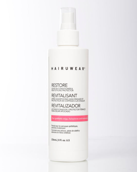 HairUWear RESTORE Leave-In Conditioner & Heat Styling Protector 8 oz