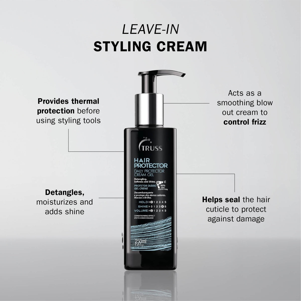Truss Hair Protector Leave-In Cream Gel 8.45 oz (250 ml)