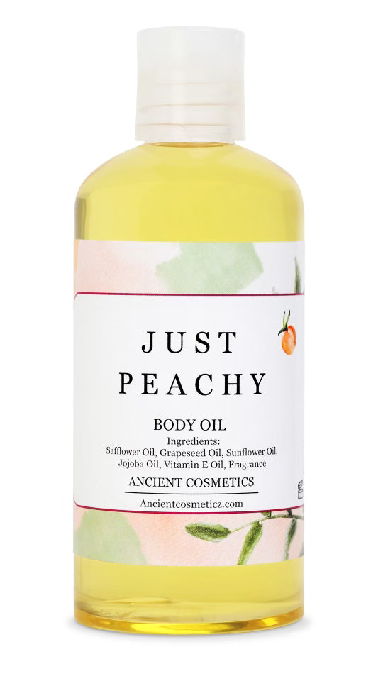 Ancient Cosmetics Just Peachy Body Oil bottle