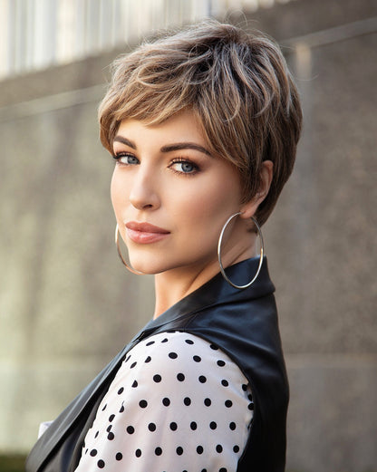 Gabor Out The Door wig in GF12/22SS Shaded Cappuccino - front view