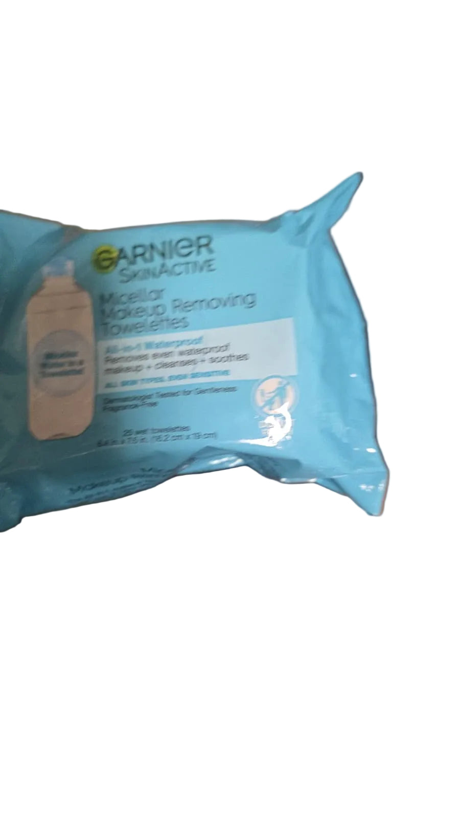 Garnier SkinActive Micellar Makeup Removing Towelettes All-in-1 Waterproof, 25 Count
