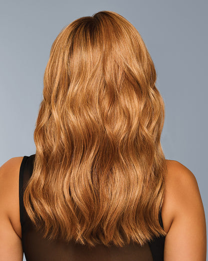 Raquel Welch Decadent Diva wig, side view in an alternate shade