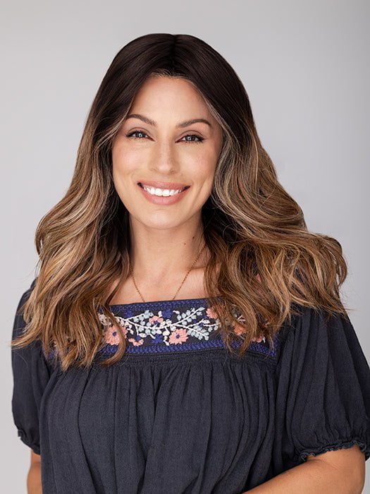 Raquel Welch Balayage Beauty Wig - long layered beach waves in ombre shade RL4/15OM
