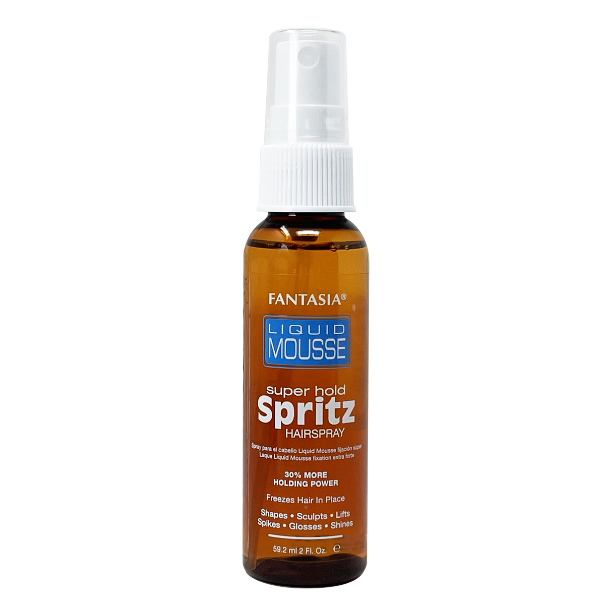 Fantasia IC Liquid Mousse Super Hold Spritz Hairspray, 2 oz travel size