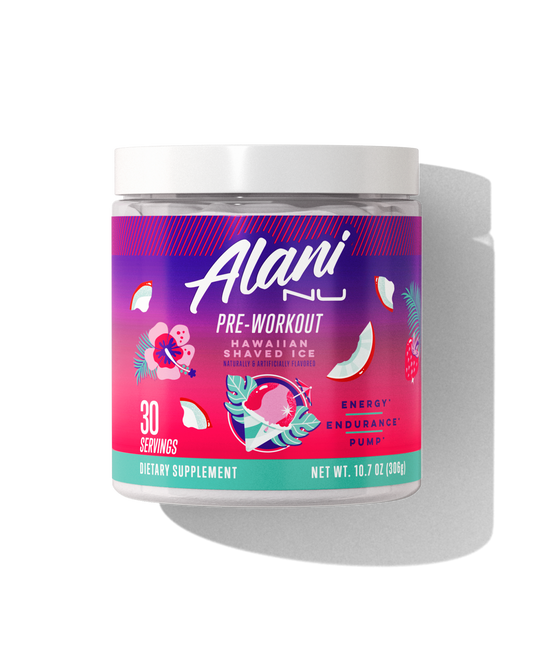 Alani Nu Pre-Workout Powder – Hawaiian Shaved Ice, 30 Servings