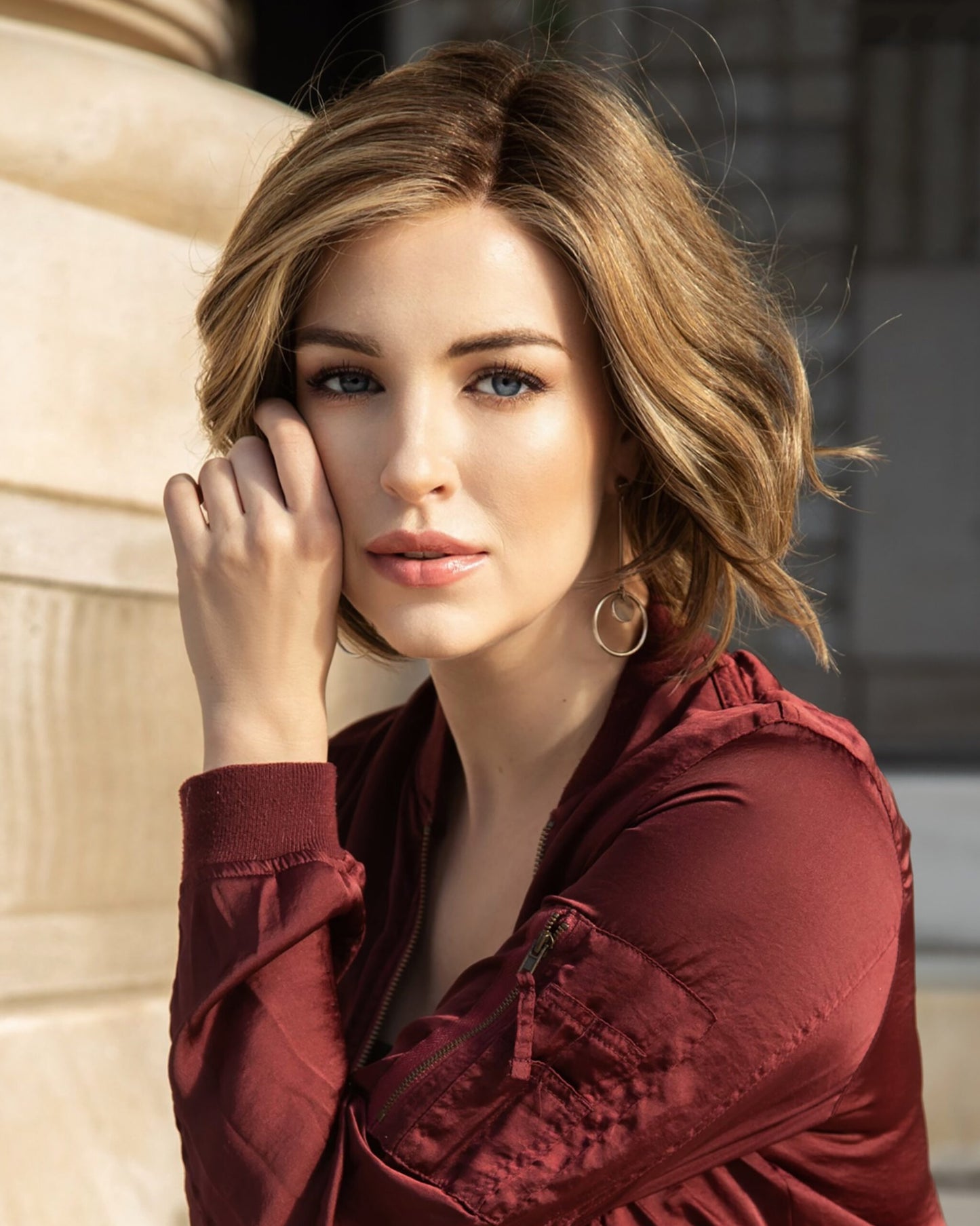 Gabor Trend Alert wig in GF11/25SS Shaded Honey Pecan - side view