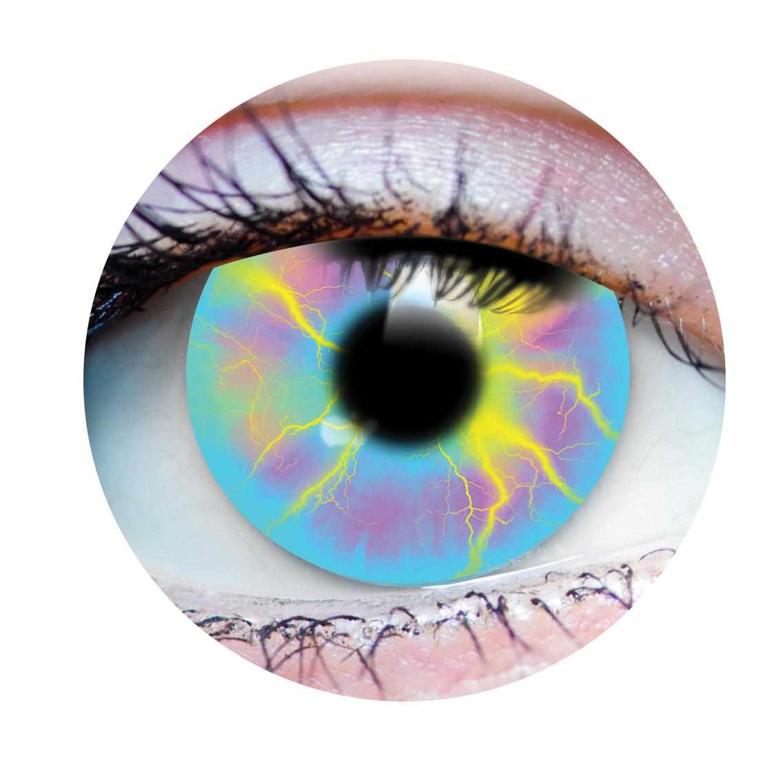 Primal Unicorn - Rainbow Halloween costume contact lenses