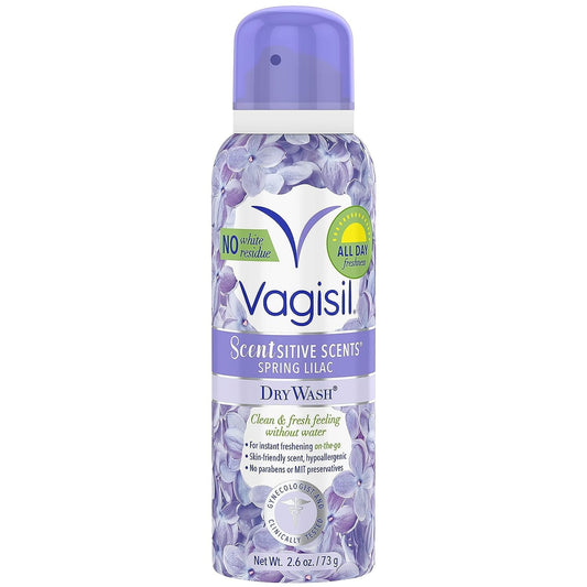 Vagisil Scentsitive Scents Dry Wash Lavender Wildflower 2.6 oz