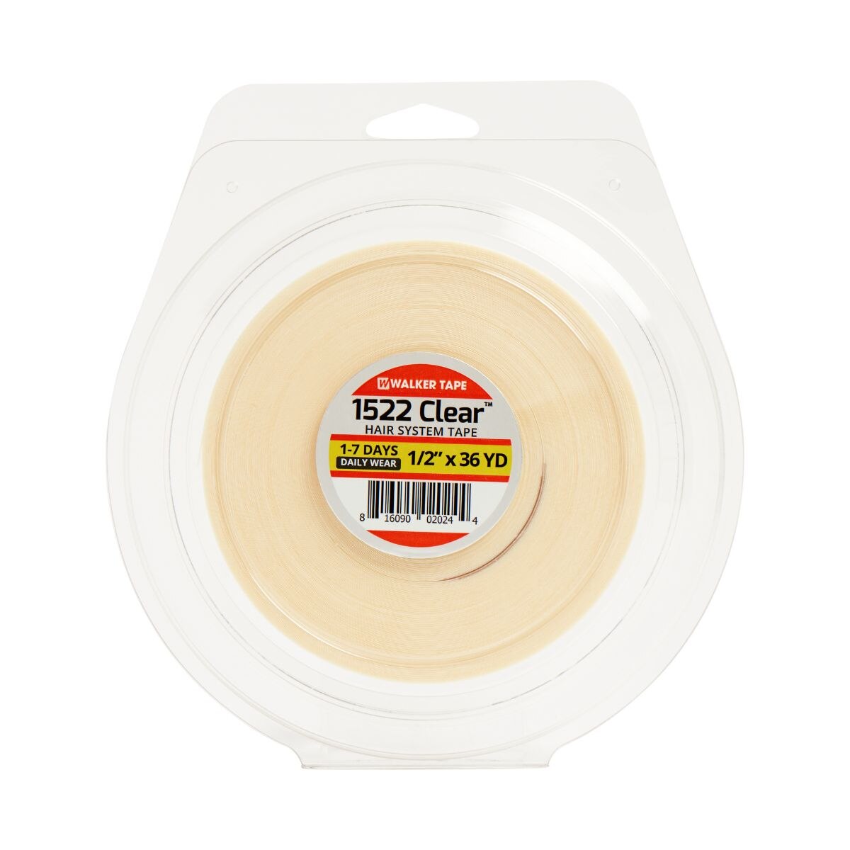 Walker Tape 1522 Clear 1/2 in x 36 yd roll