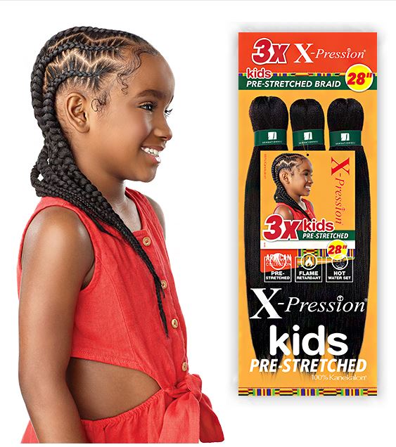 3X XPRESSION BRAID HAIR FOR KIDS 28" - VIP Extensions