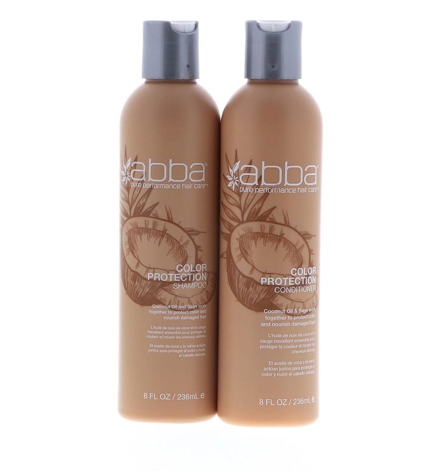 Abba Pure Color Protect Shampoo + Conditioner 8 oz - VIP Extensions