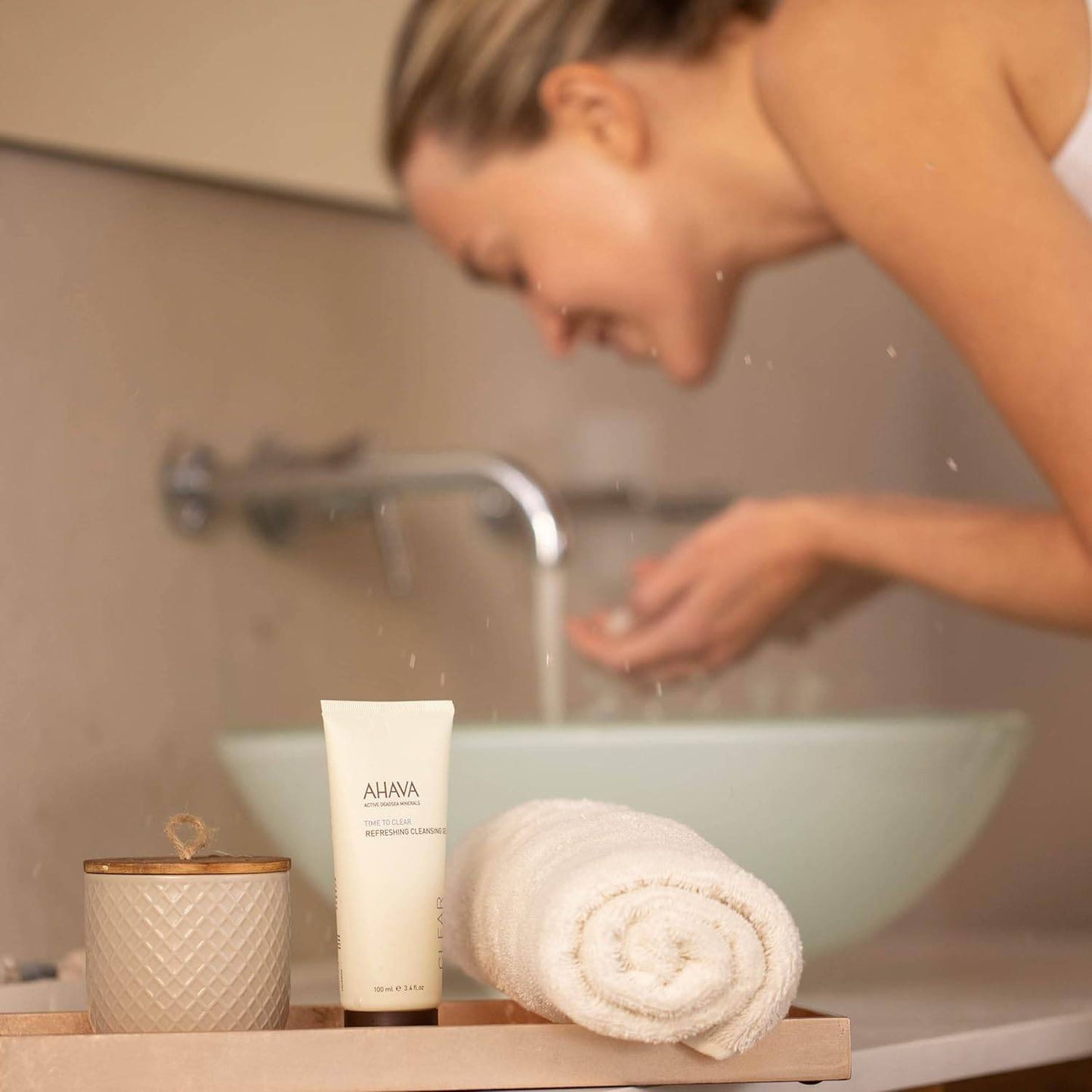 AHAVA Cleanse Refreshing Cleansing Gel - Soapless Cleanser & Refresher 3.4 Fl.Oz - VIP Extensions