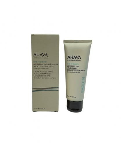 AHAVA Time to Smooth Age Perfecting Hand Cream Broad Spectrum SPF15 (2.5 fl .oz) - VIP Extensions