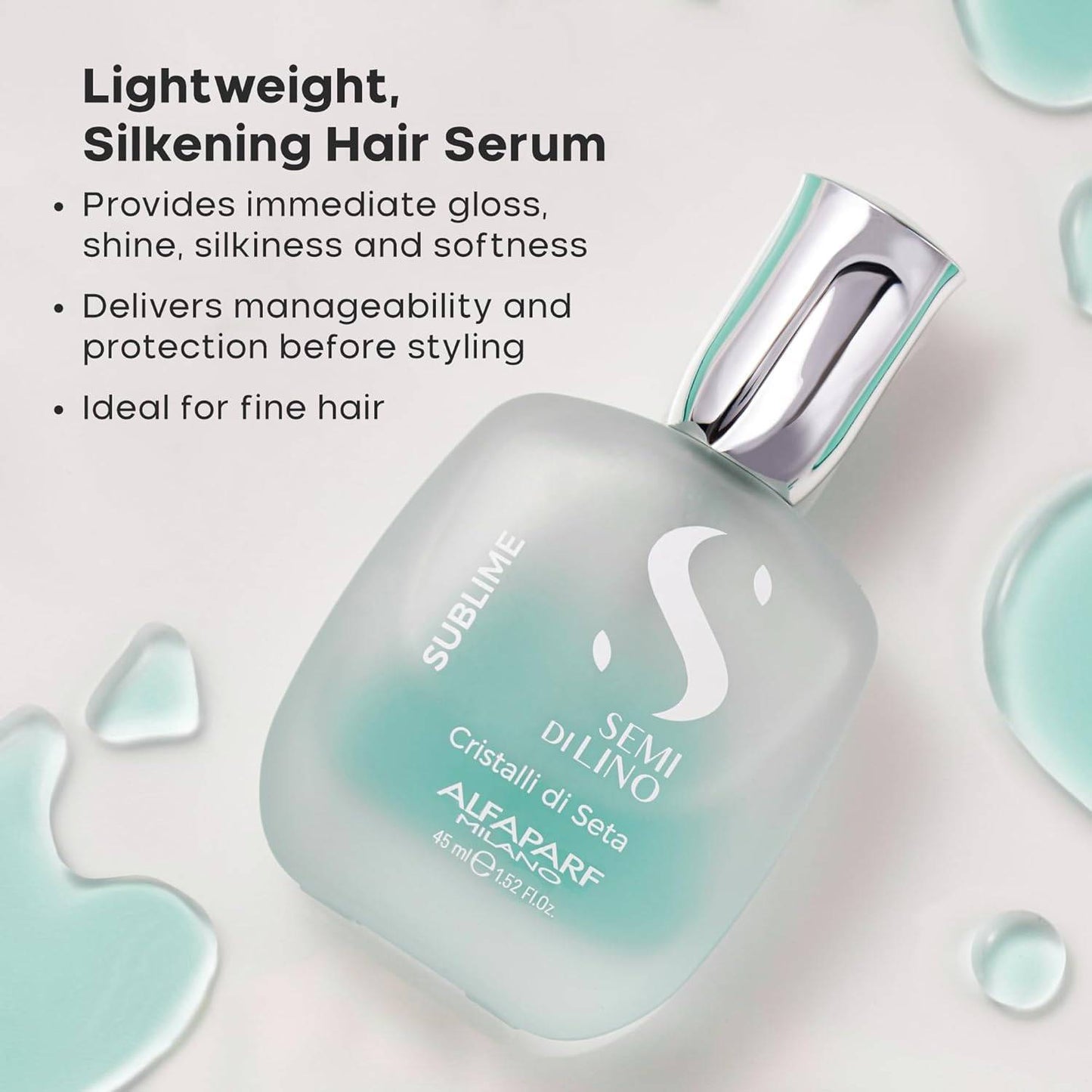 Alfaparf Milano Semi Di Lino Sublime Cristalli Di Seta (1.52 oz / 45 ml) - VIP Extensions