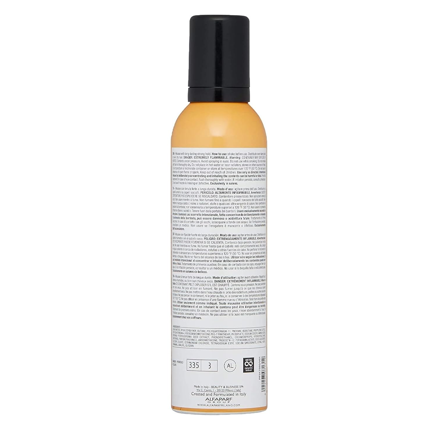 Alfaparf Milano Style Stories Firming Hair Mousse - (8.45 fl oz) - VIP Extensions