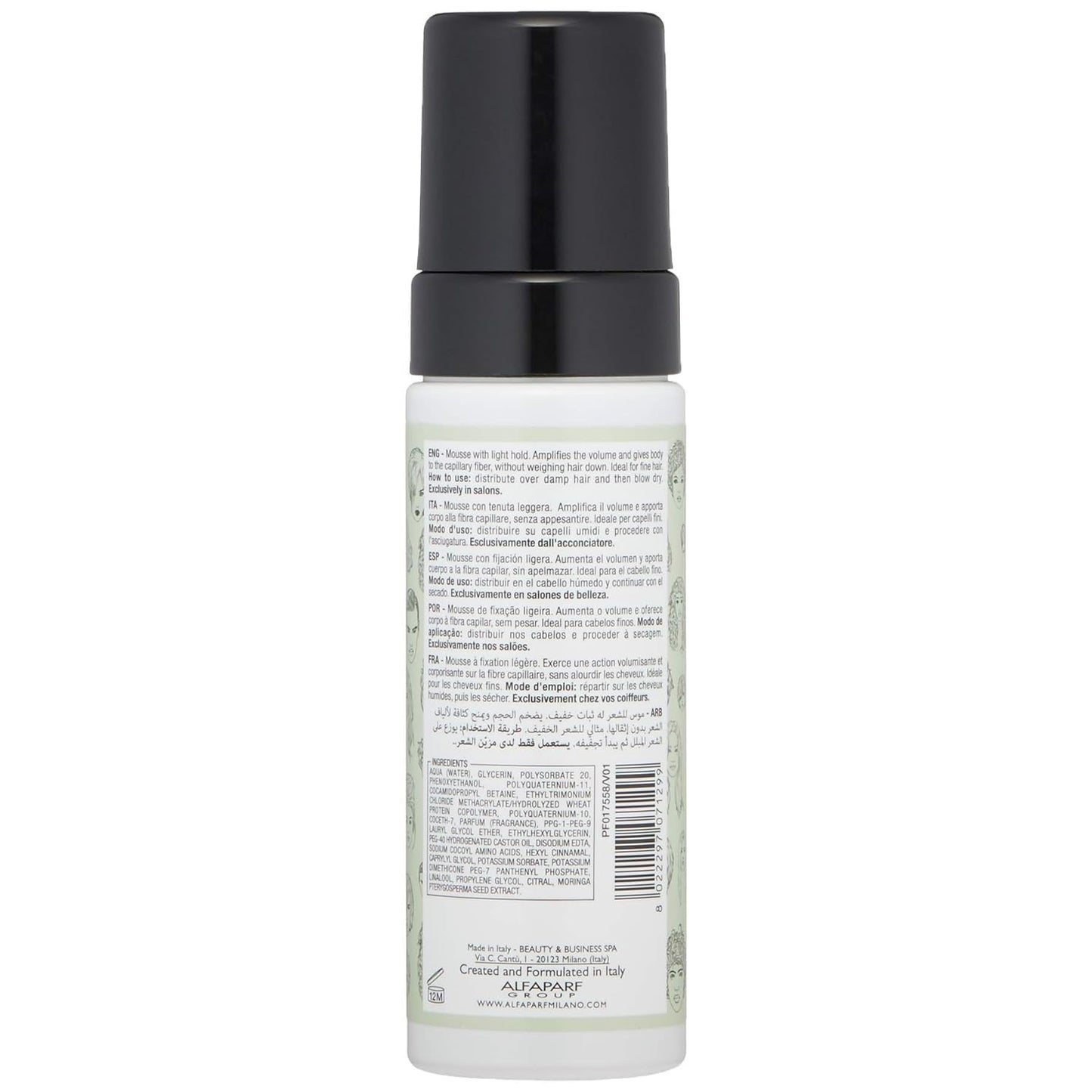 Alfaparf Milano Style Stories Volume Mousse Hair Styling Product - 4.23 Fl Oz - VIP Extensions