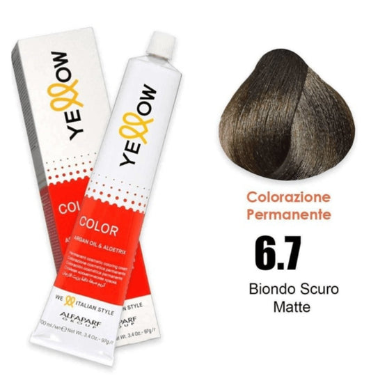 Alfaparf Yellow Color Cream 6.7 Matte Dark Blonde 100 ml - VIP Extensions