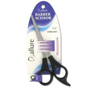 ALLURE BARBER SCISSOR 5.5" BLACK HANDLE - VIP Extensions