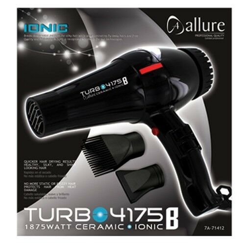Allure Turbo 4175 1875 Watt Ceramic Ionic Blow Dryer - VIP Extensions