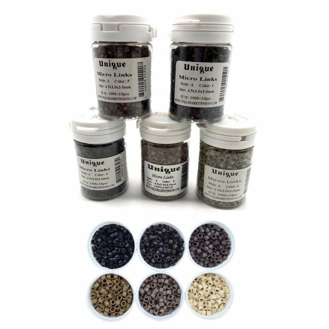 Aluminum Micro Links 4.5 x 3.0 x 3.0mm Style ''A'' - VIP Extensions