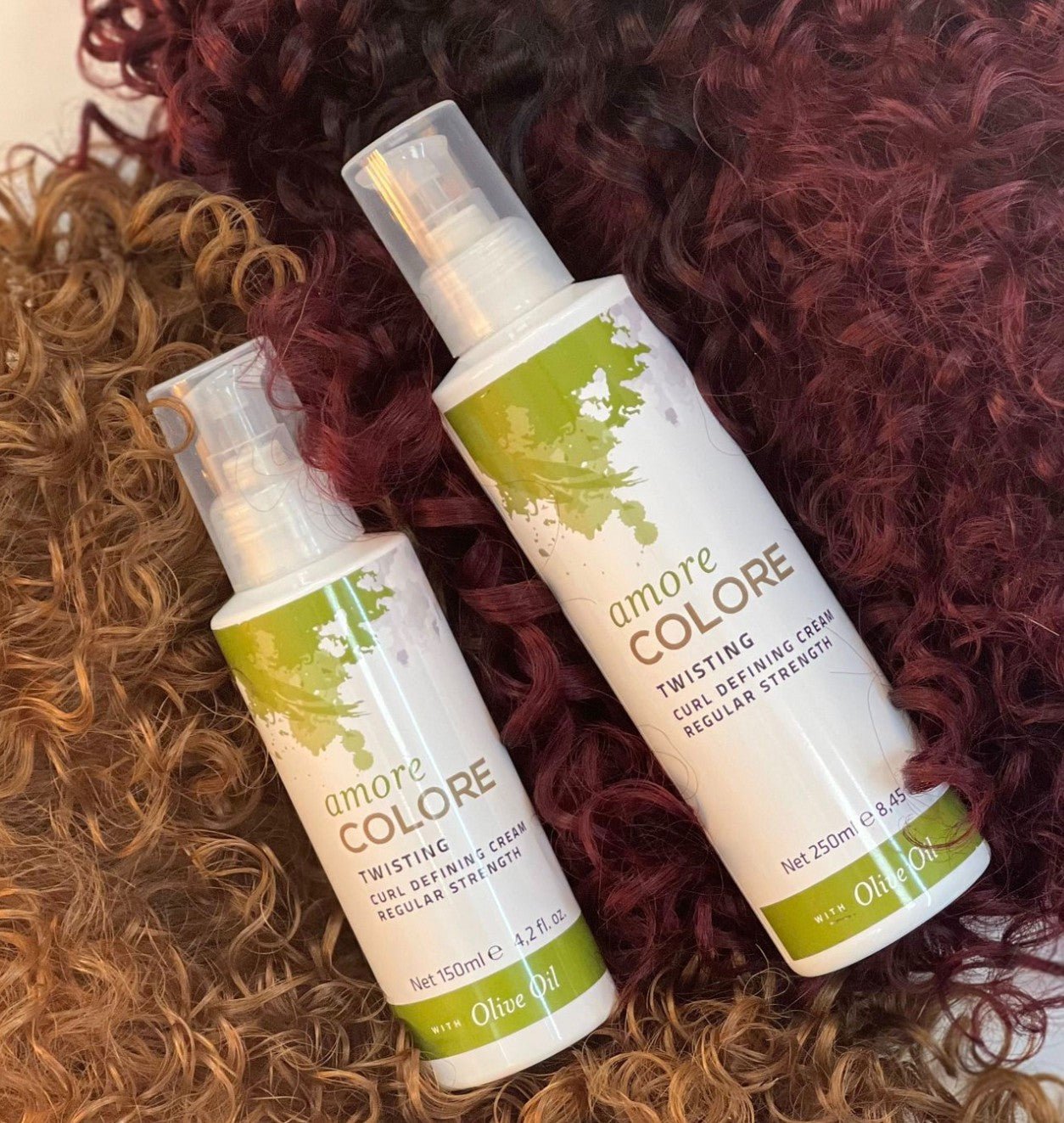 Amore Colore Twisting Curl Defining Cream Regular Strength 4.2 oz Olive Oil NEW - VIP Extensions
