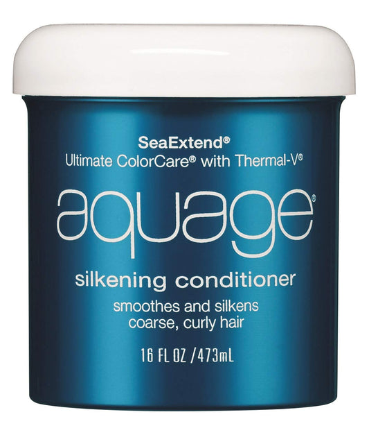 AQUAGE Silkening Conditioner, Provides Dual Color Protection, Manageable and Soft, 16 oz - VIP Extensions