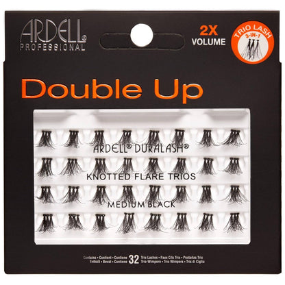 Ardell Double Up - Knotted Flare Trios - Medium Black - VIP Extensions