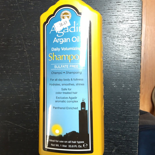 Argan Oil Daily Volumizing Shampoo AgADir 33.8 oz Shampoo Unisex - VIP Extensions
