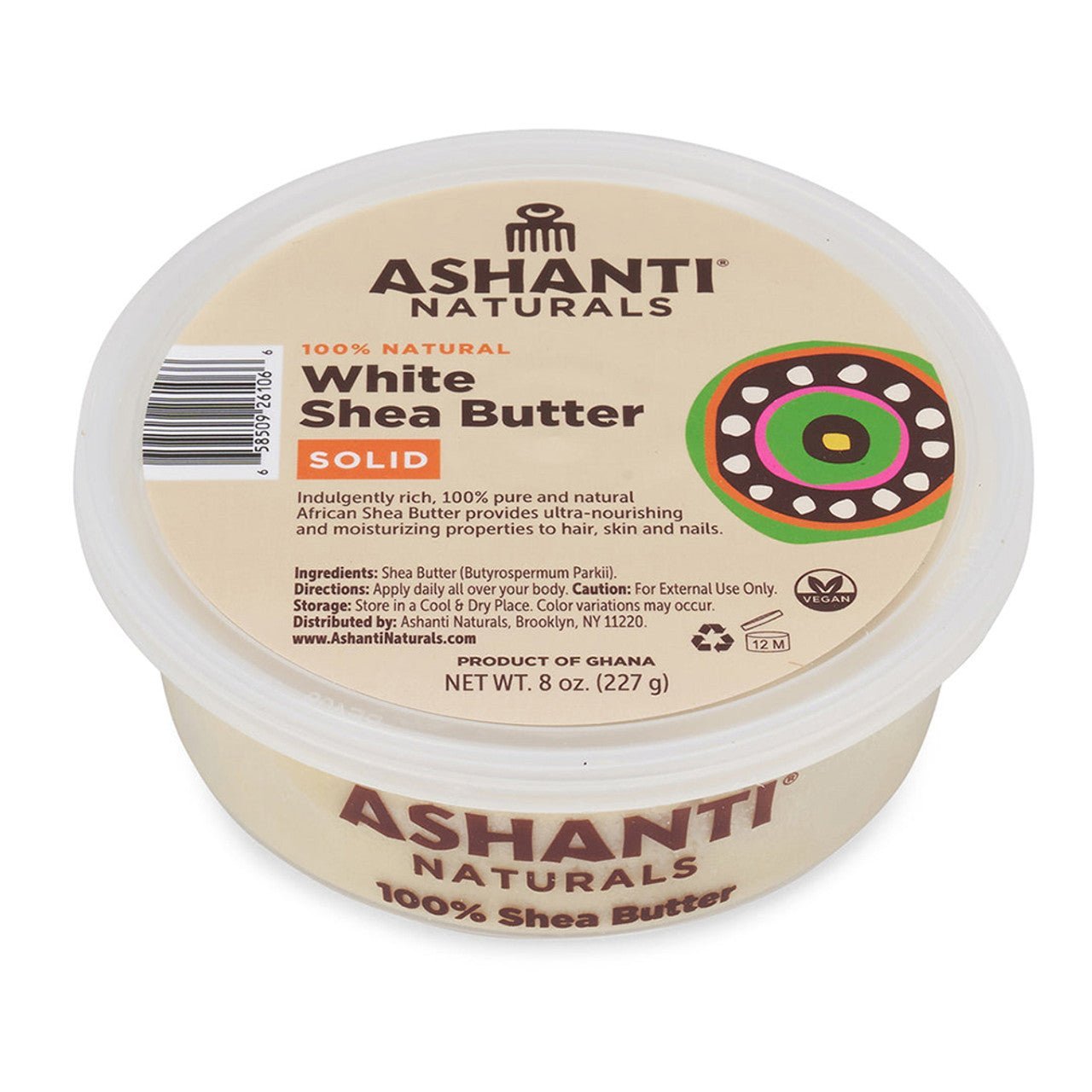 Ashanti African Creamy Shea Butter Anti - Frizz Treatment - White - 8 fl oz - VIP Extensions
