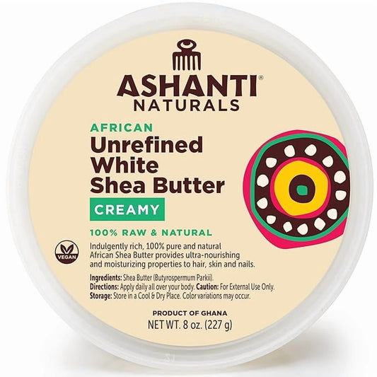 Ashanti Naturals White Shea Butter | Unrefined African Shea Butter | Creamy Moisturizer For Easy Application - VIP Extensions
