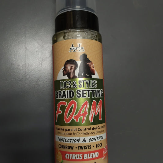 Ashley Lee Loc& Styles Braid Setting Foam..citrus Blend 8 Oz - VIP Extensions