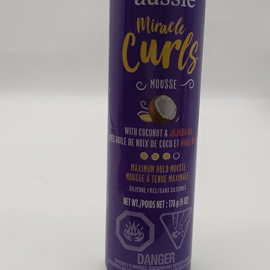 aussie miracle Curls Mousse 6 Oz - VIP Extensions
