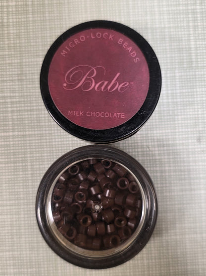 Babe 100 Pieces Micro - lock Beads Milk Chocolate - VIP Extensions