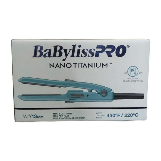 BaBylissPRO Nano Titanium 1/2" Mini Straightening Iron - VIP Extensions