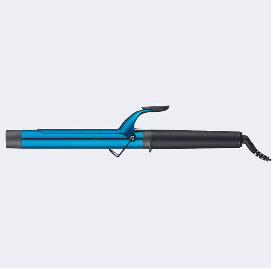 BaBylissPRO Nano Titanium 1.25" Extended Barrel Curling Iron (Black & Blue) - VIP Extensions