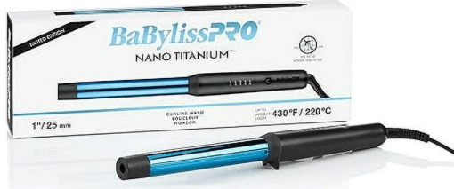 BaBylissPRO Nano Titanium Matte - Black 1 Curling Wand - VIP Extensions