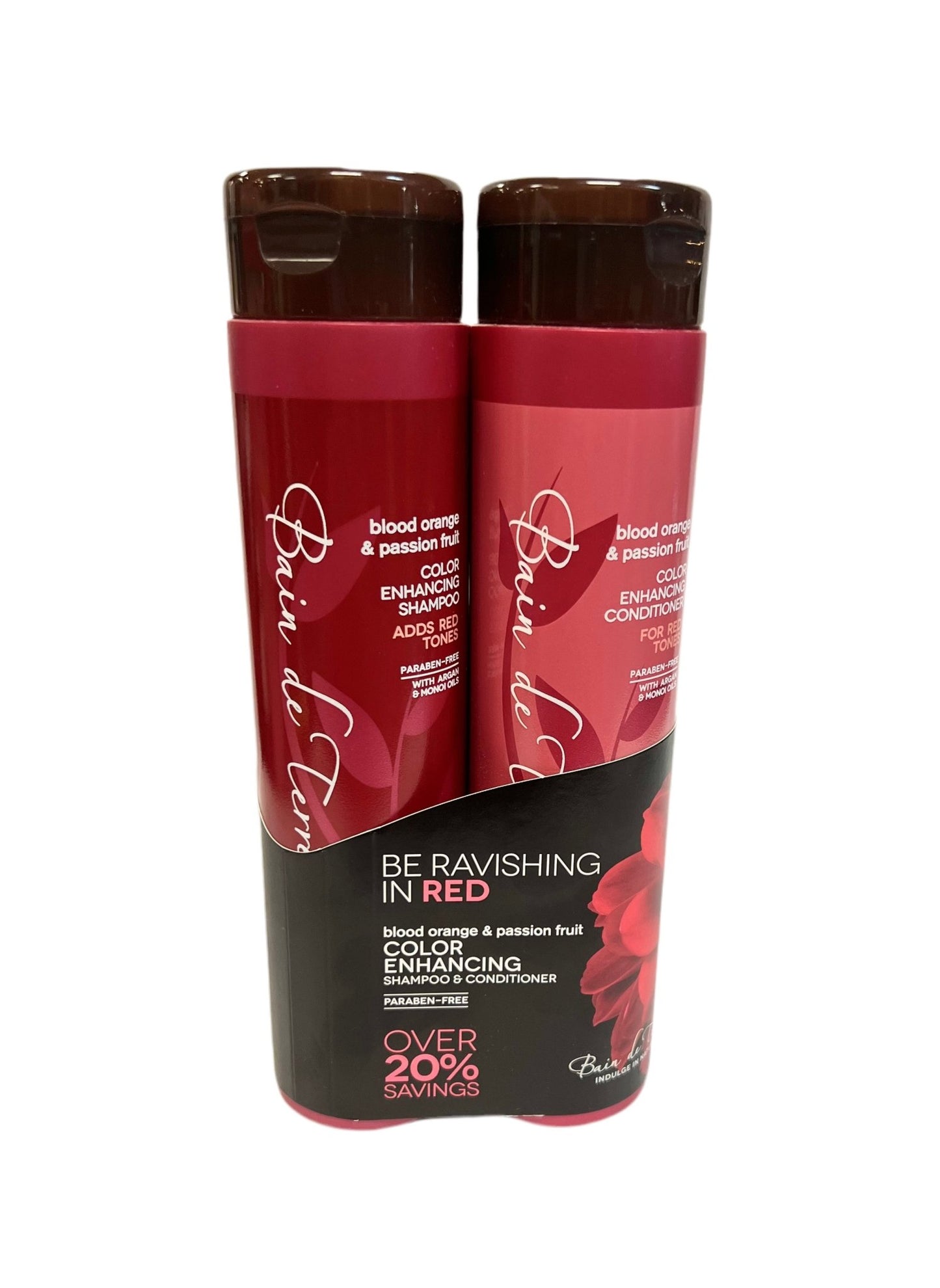 Bain De Terre Blood Orange & Passion Fruit Color Enhancing Sham & Conditioner - VIP Extensions