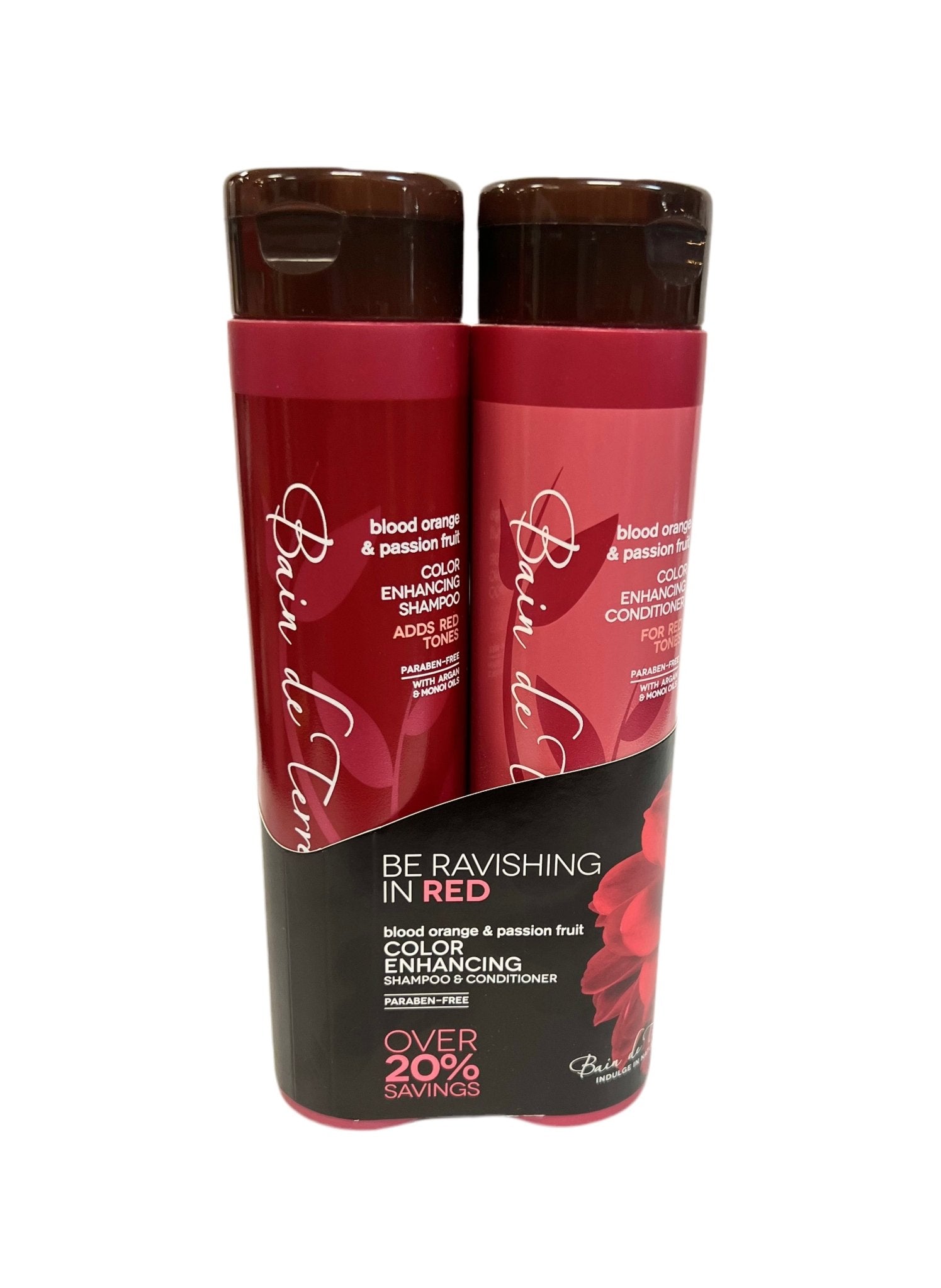 Bain De Terre Blood Orange & Passion Fruit Color Enhancing Sham & Conditioner - VIP Extensions