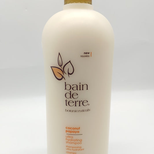 Bain de Terre Coconut Papaya Ultra Hydrating Shampoo Argan and Monoi Oil 33.8 oz - VIP Extensions