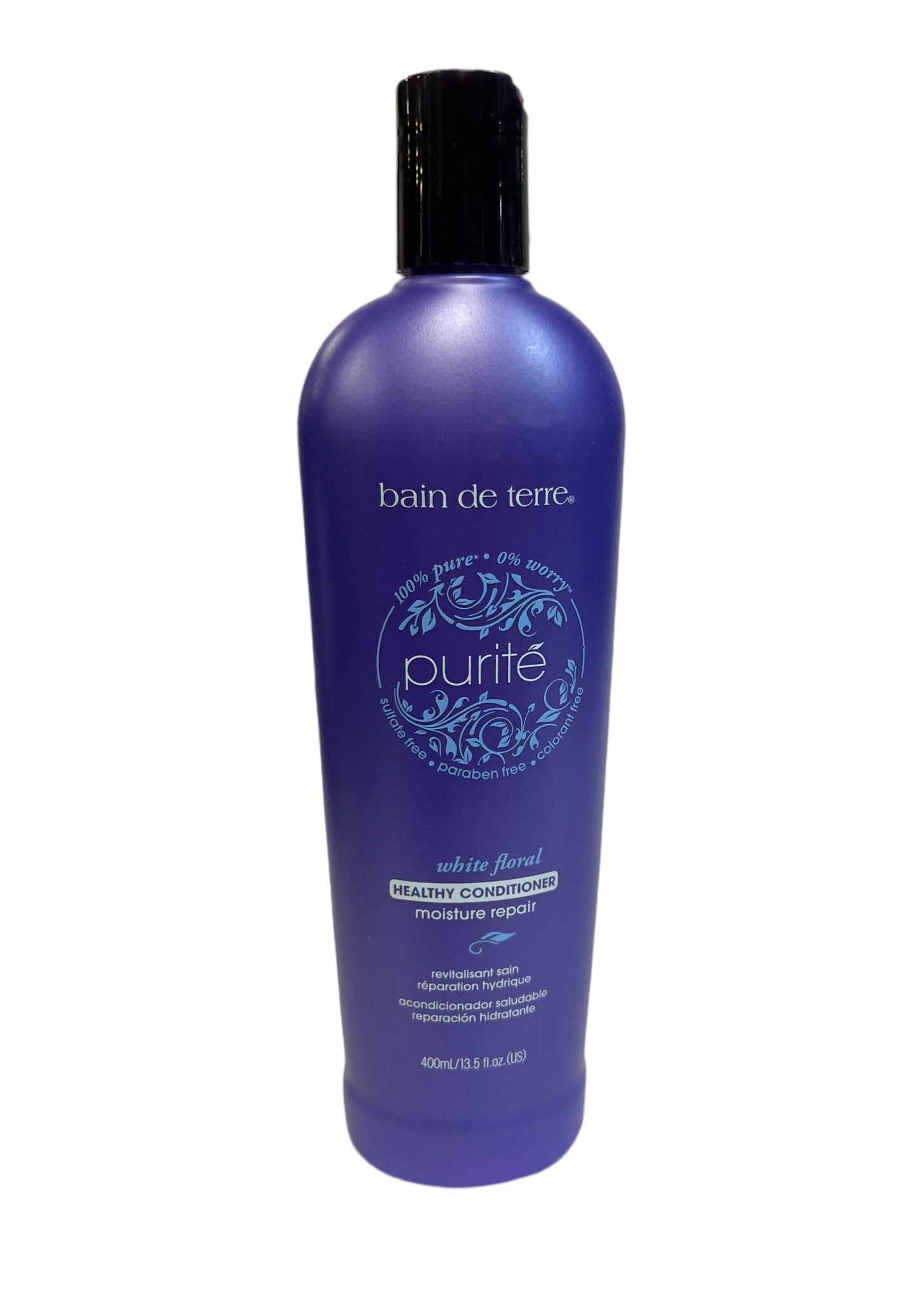 Bain de Terre Purite White Floral Moisture Repair Shampoo/ Conditioner (Size : 13.5 oz) - VIP Extensions